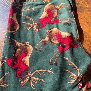 LuLaRoe Reindeer Leggings OS